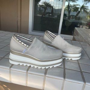 Marco Moreo Milano - "Patrizia" Cream & Gold Platform Sneaker Shoe